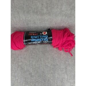 Vintage Red Heart‎ 100% Pure Virgin Wool Yarn Skein 3.7 oz. Melon #900